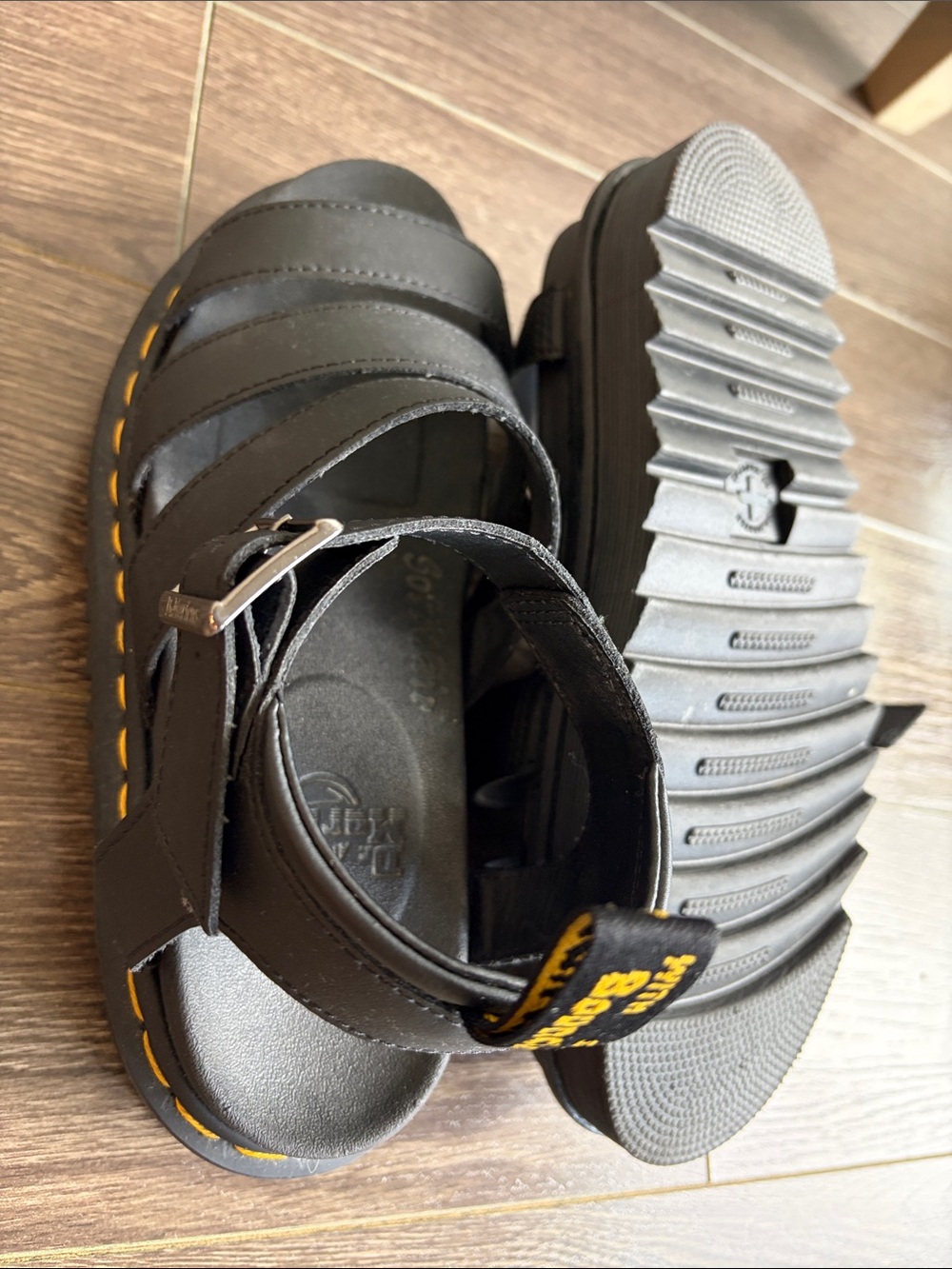 Dr. Martens Black Platform Sandals